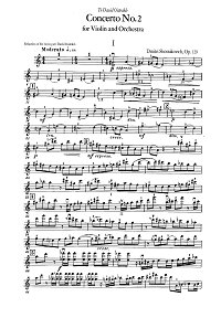 Shostakovich - Violin concerto N2 - Instrument part - First page