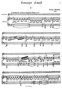 Schumann - Violin concerto in d minor WoO23 - Piano part - first page