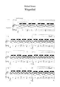 Strauss - Lullaby for violin - Piano part - First page