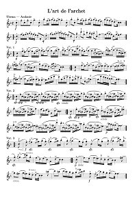Tartini - 50 variations for violin solo on Corelli theme - Instrument part - First page