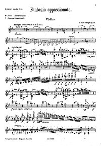 Vieuxtemps - Fantasy Apassionata for violin op.35 - Instrument part - first page