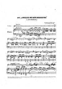 Vieuxtemps - American bouquet for violin op.33 - Piano part - First page