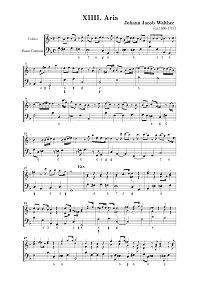 Walter - Aria for violin - Instrument part - First page