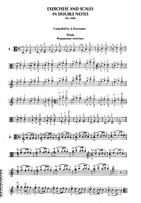 Waxmann - Exercises and scales for viola in double notes - Viola part - first page