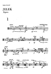 Kurtag - Signes for viola solo op.5 (Jelek) - Instrument part - first page