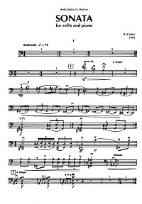 Arapov - Cello sonata (1985) - Instrument part - first page