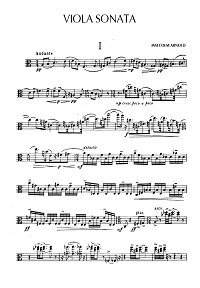 Malcolm Arnold - Viola sonata - Viola part - first page