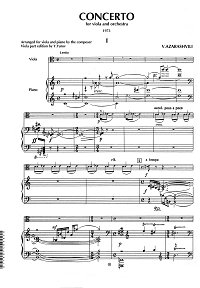 Azarashvili - Viola concerto - Piano part - first page