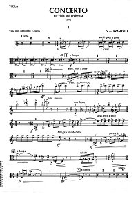 Azarashvili - Viola concerto - Viola part - first page