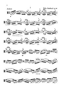 Burkhard - Sonata for viola solo op.59 - Instrument part - first page