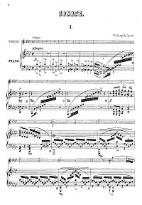 Bargiel - Violin sonata op.10 - Piano part - first page