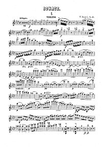 Bargiel - Violin sonata op.10 - Instrument part - first page