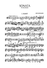 Benjamin - Viola sonata - Viola part - first page