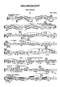 Berg - Violin Concerto - Instrument part - first page