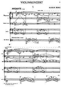 Berg - Violin Concerto - Score - first page