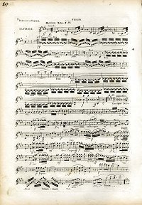 Beriot - Fantasy from Wilhelm Tell for violin - Instrument part - First page