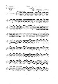Beriot - 3 Caprices for violin - Instrument part - first page