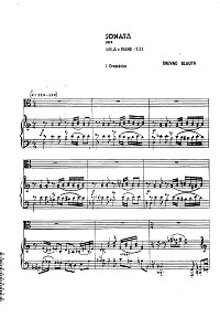 Blauth Brenno - Viola sonata - Piano part - first page