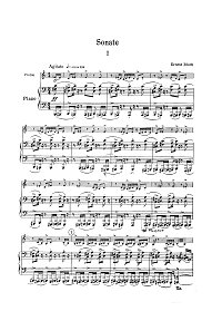 Bloch - Violin sonata N1 - Piano part - First page