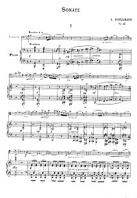 Boellmann - Cello sonata A minor op.40 - Piano part - first page