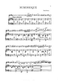 Bowen - Humoresque for violin - Piano part - First page