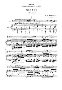Breville - VIolin sonata in cis moll - Piano part - first page