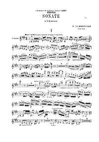 Breville - VIolin sonata in cis moll - Instrument part - first page