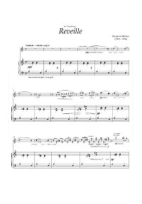 Britten - Reveille for violin and piano - Piano part - first page
