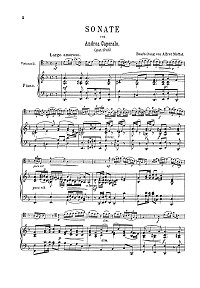 Caporalle - Cello sonata - Piano part - first page