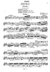 Catoire - Violin sonata N.2 Op.20 - Instrument part - first page