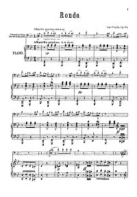 Dvorak - Rondo for viola op.94 - Piano part - first page