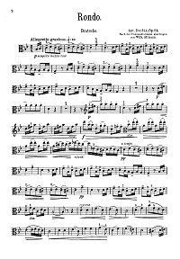 Dvorak - Rondo for viola op.94 - Instrument part - first page