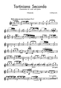 Dallapiccola - Tartiniana seconda for violin - Instrument part - first page