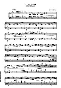 David Gyula - Viola concerto - Piano part - first page