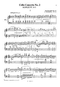 Davydov - Cello Concert N2 op.14 - Piano part - first page