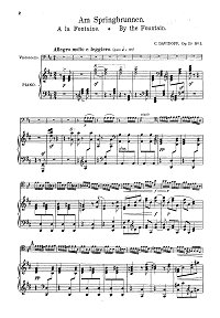 Davydov - Romance for cello op.20 N2 - Piano part - first page