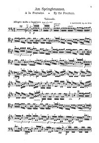 Davydov - Romance for cello op.20 N2 - Instrument part - first page