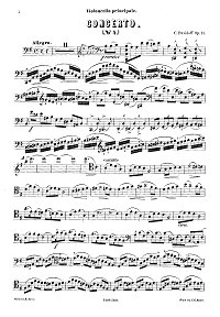 Davydov - Cello concert N4 op.31 - Instrument part - first page