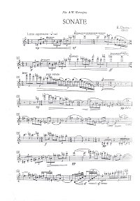Denisov Edisson - Flute Sonata - Flute part - first page