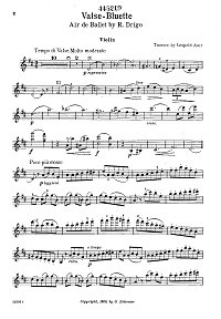 Drigo - Valse-bluette for violin - Violin part - first page