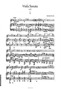 Elgar - Viola sonata op.82 (viola transcription) - Piano part - first page