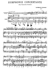 Enescu - Symphony - Concertante for cello and orchestra op.8 - Piano part - first page