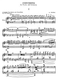 Eshpai - Violin concerto N1 - Piano part - first page