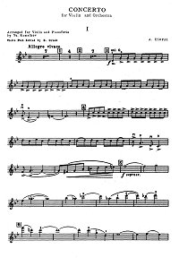 Eshpai - Violin concerto N1 - Instrument part - first page