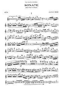 Feld - Flute sonata - Flute part - first page