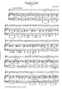 Franck - Viola sonata A-dur - Piano part - first page