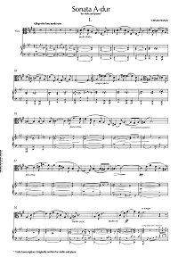 Franck - Viola sonata A-dur - Viola part - first page
