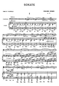 Godard - Cello sonata op.104 - Piano part - first page