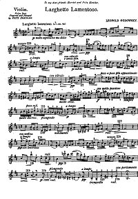 Godowsky - 12 Impressions for violin - Instrument part - first page