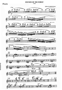 Gubaidulina - Sounds of the forest for flute and piano - Flute part - first page